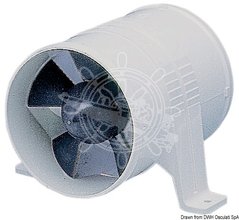 Витяжний вентилятор Turbo фірми ATTWOOD. 3,3 м3 за хв. 3,1 А. 12 В. Ø 78 мм. 130 x 130 x 91 мм