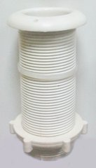 Горловина водовідливна із поліаміду. Біла. Ø 30 мм. Довжина 78 мм