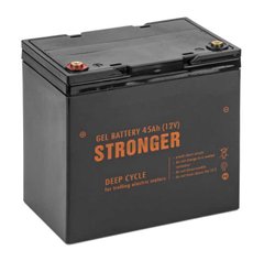 Акумулятор гелевий для лебідок Stronger та інших виробників. Потужність - 45 Ah. 12 V. Stronger