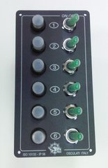 Панель керування на 6 клавіш. Запобіг. теплові: 10,10,15,15,5,10A. Розмір: 171 x 90 мм
