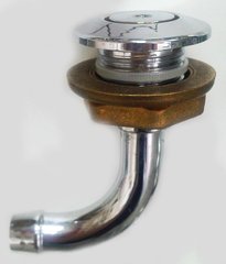 Вентиляційна головка паливного бака із н.ж. сталі. 90 °. Врізання Ø25 мм. Шланг 14 мм. Ø40 мм
